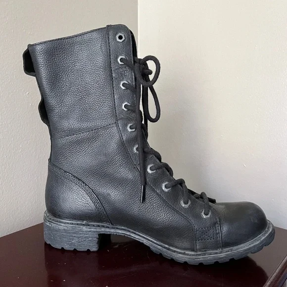 EUC Timberland Stoddard Waterproof Tall Biker Boots Women's A128L - Picture 3 of 8